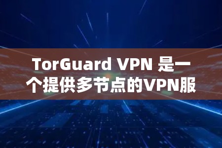 TorGuard VPN 是一个提供多节点的VPN服务，每个节点都有其独特的配置和性能。以下是对 TorGuard VPN 节点的详细介绍和推荐
