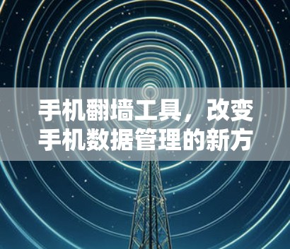 手机翻墙工具，改变手机数据管理的新方式
