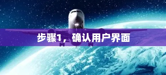 步骤1，确认用户界面